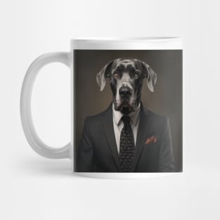 Great Dane Dog in Suit Mug